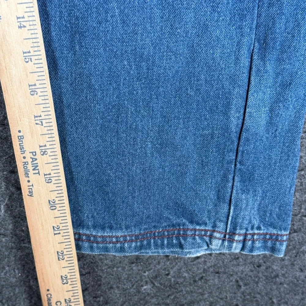 Jordan Brand Kids Wide Leg Denim Jeans Blue Red Stitch Jumpman Size 10 12710